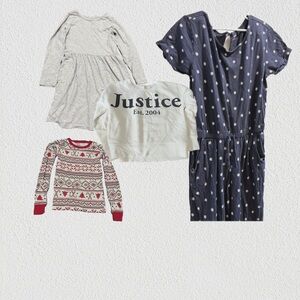 Girls Size 10 Winter & Spring Lot of 4 - Old Navy, Justice, The Children’s Place